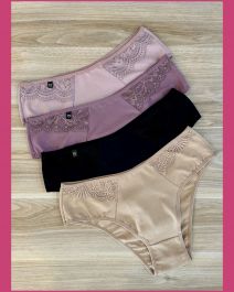 CALÇA DE COTTON COM RENDA