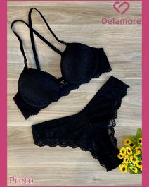 CONJUNTO PRE MOLDADO TACTEL ABRIR NA FRENTE COM DETALHE E FIO FORRADO