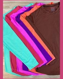 BLUSA FITNESS LISA COM MANGA COMPRIDA