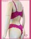 CONJUNTO TRIO DE RENDA SOUTIEN TIPO CROPPED CALCINHA CALEÇON E FIO