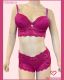 CONJUNTO TRIO DE RENDA SOUTIEN TIPO CROPPED CALCINHA CALEÇON E FIO