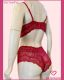 CONJUNTO TRIO DE RENDA SOUTIEN TIPO CROPPED CALCINHA CALEÇON E FIO