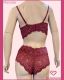 CONJUNTO DE RENDA SOUTIEN TIPO CROPPED CALCINHA CALECON