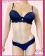 CONJUNTO TRIO PRE MOLDADO RENDA COM BOJO TACTEL PREGAS COM FIO E TANGA