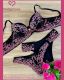 CONJUNTO TRIO PLUS SIZE COM RENDA E CORPO REFORÇADO COM FIO E TANGA