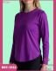 BLUSA FITNESS LISA COM MANGA COMPRIDA