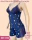 CJ BABY DOLL DE SUEDINE CANELADA COM RENDA BOJO CORTININHA