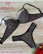 CONJUNTO BASICO  STRAPPY BRA TULI ESTAMPADO FORRADO E FIO DENTAL