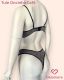CONJUNTO BASICO  STRAPPY BRA TULI ESTAMPADO FORRADO E FIO DENTAL