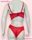 CONJUNTO TRIO PRE MOLDADO SO RENDA COM CORPO AUMENTADO