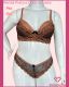 CONJUNTO TRIO PLUS SIZE COM RENDA E CORPO REFORÇADO COM FIO E TANGA